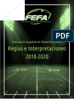 FEFA 2018 Reglamento Tackle Español