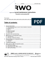 Operating and Maintenance Instructions: Table of Contents