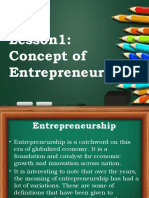 Concept of Entrepreneurship