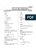 Green Park International Senior Secondary School, Namakkal: Weekend Test - 8 (2 Year - Physical Science