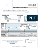 Form No. NTC 1 02 APPLICATION FOR RADIO OPERATOR CERTIFICATE