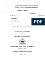 Design and Development of Unmanned Three Wheeler Controlled by Internet of Things A Project Report