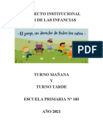 Proyecto Mes de Las Infancias 2021