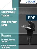 Direct Tax Laws & International Taxation Mock Test Paper Series