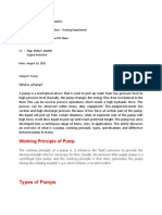 Types of Pumps: Working Principle of Pump