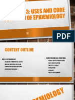 Lesson 3 USes and Core Function in Epidemiology