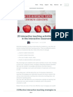 20 Interactive Teaching Activities For in The Interactive Classroom - BookWidgets