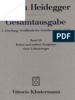 (Heidegger Gesamtausgabe 16) Martin Heidegger - Reden Und Andere Zeugnisse Eines Lebensweges (1910-1976) - Klostermann (2000)