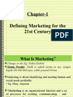 Chapter-1 Defining Marketing For The 21st Century