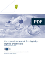 Europass Background Info Framework Digitally Signed Credentials