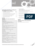 Openmind 1 Unit 8 Skills Test