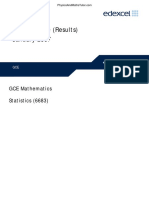 Mark Scheme (Results) January 2007: GCE Mathematics Statistics (6683)