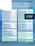 GCSE (9-1) Maths Formulae Poster A5 Colour