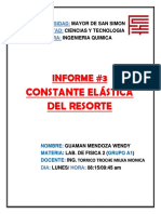 Informe 3 Constante Elastica Del Resorte J Guaman Mendoza Wendy