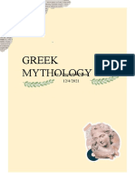 Greek Mythology Greek Mythology: By: Orquidea Ponce 12/4/2021