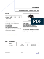 VNQ660SP: Quad Channel High Side Solid State Relay