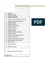 First Inspection Report of Bucket