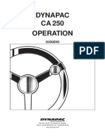 Dynapac CA 250 Operation: Box 504, SE-371 23 Karlskrona, Sweden Phone: +46 455 30 60 00, Fax: +46 455 30 60 30