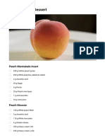 Peach Shaped Dessert