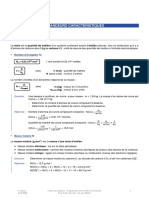 Chimie - Fiche 1 - Grandeurs Caract Ristiques