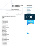 Procedimiento de Prueba de Banco para Bombas de Pistón Hidráulicas (0599, 5070, 5070) Caterpillar