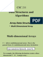 Multi-Dimensional Arrays