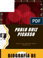 Biografía, Movimientos Artículos y Descripción de Una Pintura Pablo Ruiz Picasso