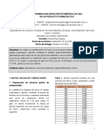 Determinación Espectrofotometrica de Adff