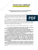 Motivos para Recusa de Vacinação - ADVOGADOSPELALIBERDADE