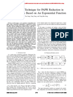 Companding Technique For PAPR Reduction in OFDM Systems Based On An Exponential Function