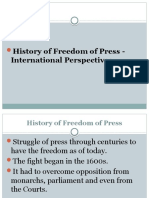 Freedom of Press International Perspective