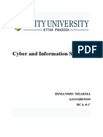 Cyber and Information Security (Assignment2)