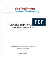 Gender Deprivation: "Education and Health"