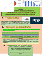 Sesion de Aprendizaje 1 y 2 Grado