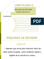 Maquinas de Escribir