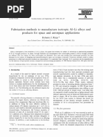 Fabrication Method To Develop Al-Li Alloys