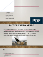 Factor Estiba Aereo