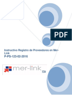 P-ps-123!02!2016 Instructivo de Registro de Usuario Proveedor en Mer-Link