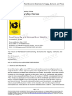 The Future of The Global Food Economy Scenarios For Supply Demand and Prices
