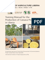 Training Manual For The Production of Cassava Products in Liberia