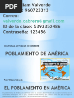 Poblamiento en América