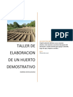 Taller de Elaboracion de Un Huerto Demostrativo