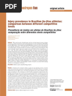 Prevalência de Lesões em Atletas de Brazilian Jiu-Jitsu Comparação Entre Diferentes Níveis Competitivos