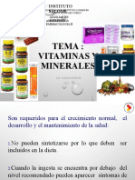 Clase 2. Farmaco 2. Vitaminas y Minerales