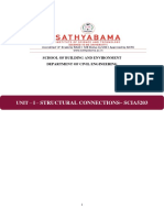 Structural Connections - Scia5203: Unit - I