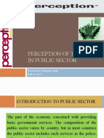 Perception of Training in Public Sector