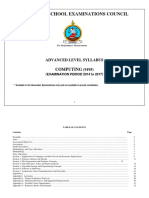 Zimbabwe School Examinations Council: Computing