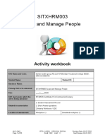 SITXHRM003 - Lead and Manage People Activity Workbook