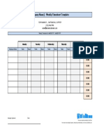 (Company Name) - Weekly Timesheet Template: 1234 Sesame ST., San Francisco, CA 94129 (123) 456-7890