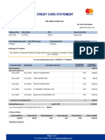 Credit Card Statement